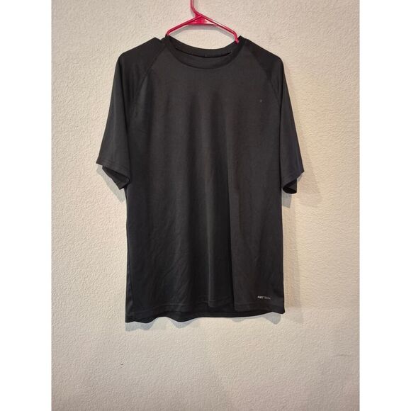 REC Tech Men's Athletic Crew Neck Performance Tee Size L Black - Picture 1 of 4